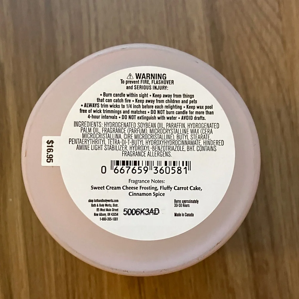 Bath & Body Works decorative bath